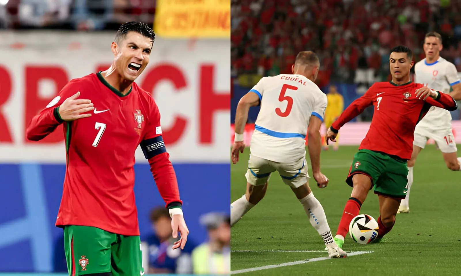 Ronaldo kém duyên trong ngày lập kỷ lục không ai sánh bằng ở EURO