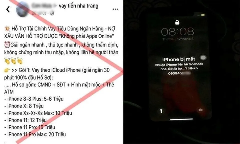 Cảnh báo thủ đoạn mới: Lừa đảo vay tiền qua iCloud