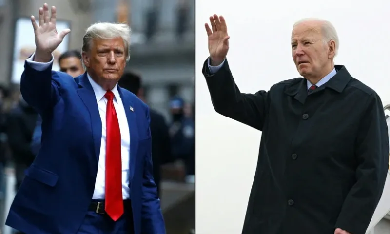 Bầu cử Mỹ 2024: Tổng thống Biden dẫn trước ông Trump