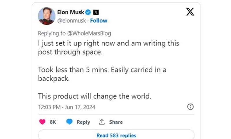 Elon Musk thông báo trên X