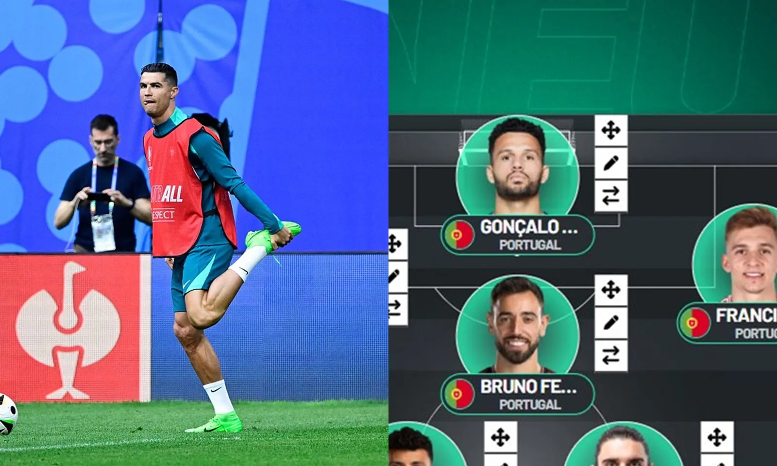 Đội hình dự kiến Gruzia vs Bồ Đào Nha: Ronaldo dự bị | Dalot thách thức Kvaratskhelia