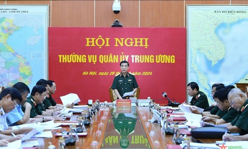 Đại tướng Phan Văn Giang chủ trì Hội nghị Thường vụ Quân ủy Trung ương