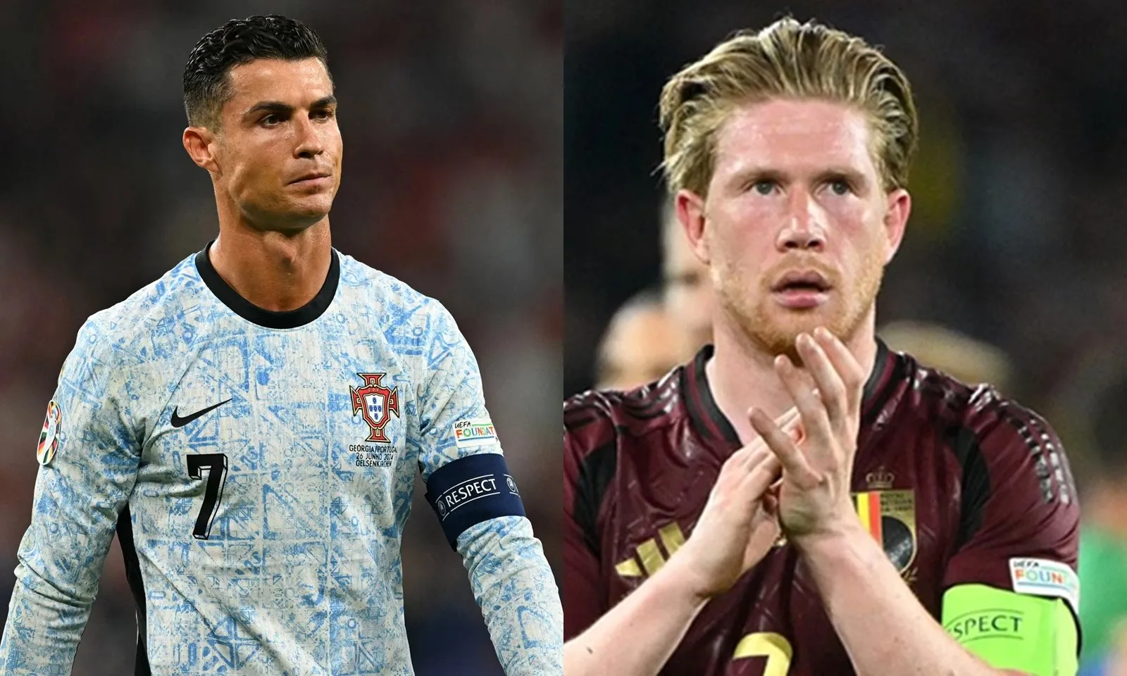 Chuyển động EURO 27/6: Ronaldo gây thất vọng | Bảng E của tuyển Bỉ đi vào lịch sử giải đấu