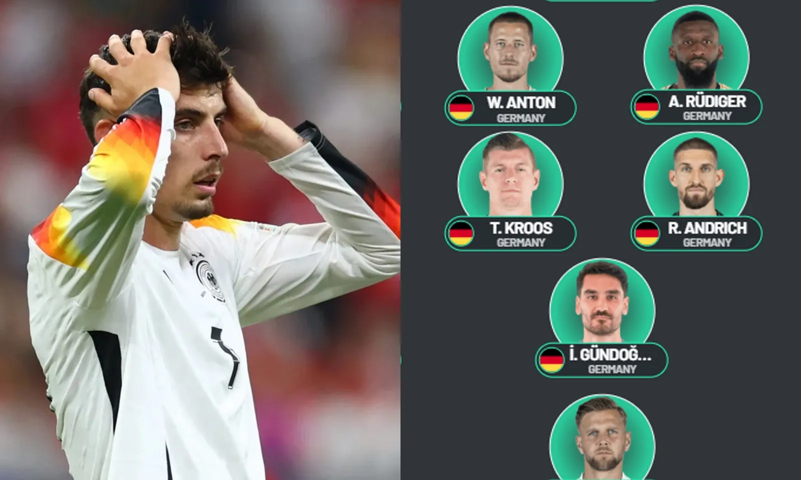 Đội hình dự kiến Đức vs Đan Mạch: Havertz hết cửa | Hàng thủ xáo trộn