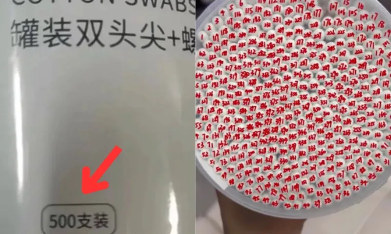 Rảnh rỗi ngồi đếm tăm bông, cô gái vô tình phát hiện ra 1 bí mật