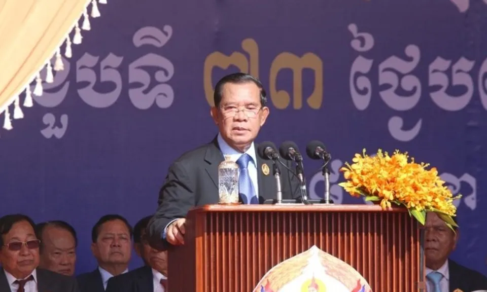 Ông Hun Sen kêu gọi đánh trống, bắn pháo hoa mừng lễ khởi công kênh đào Funan Techo