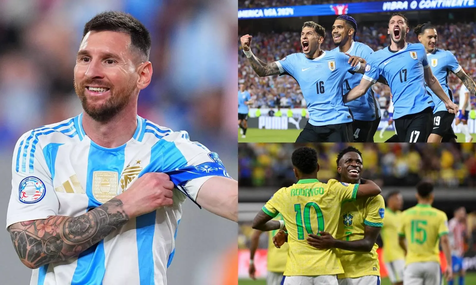 Lịch thi đấu Tứ kết Copa America 2024: Brazil gặp ứng viên vô địch, Argentina dễ thở