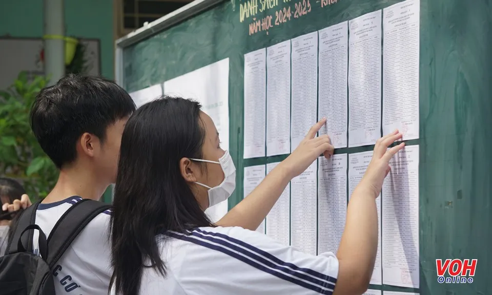 ​ TPHCM công bố điểm chuẩn lớp 10, có trường điểm trúng tuyển chỉ 10,5