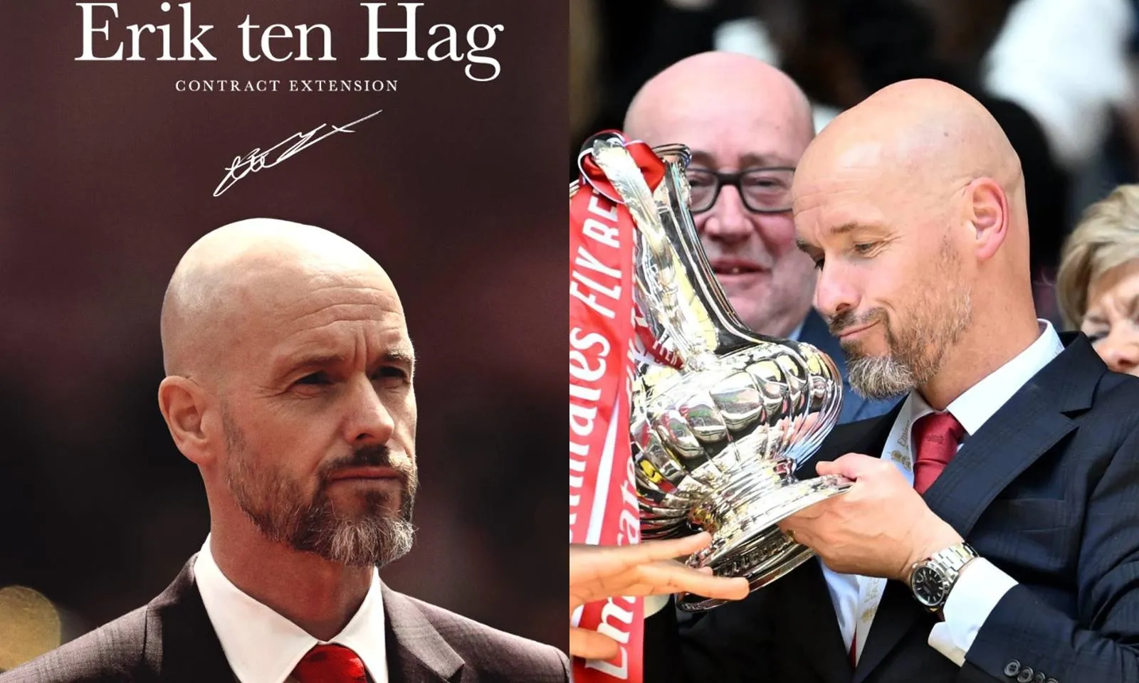 CHÍNH THỨC: MU gia hạn hợp đồng 2 năm với Erik Ten Hag