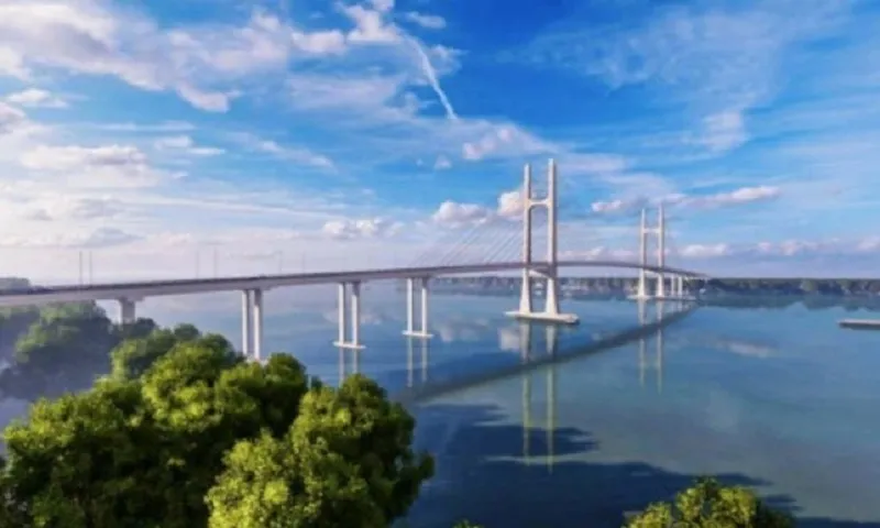 Phối cảnh cầu Đình Khao nối 2 tỉnh Vĩnh Long và Bến Tre