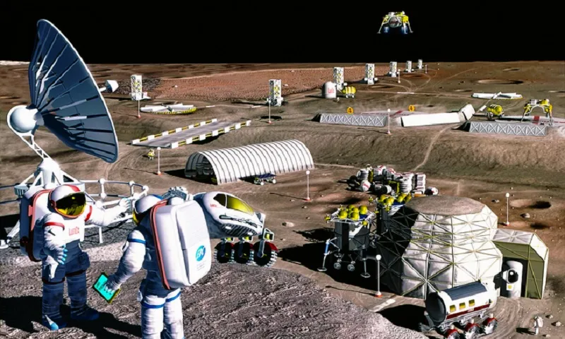 Nghiên cứu vật liệu xây dựng trên mặt trăng