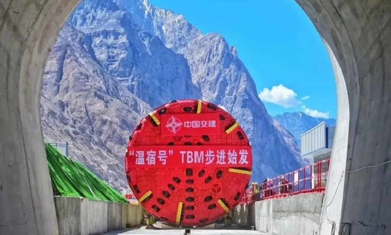 Tuyến đường hầm chạy thẳng dưới sông băng tại Trung Quốc dự kiến hoàn thành năm 2026