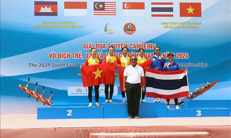 Việt Nam đạt Nhất toàn đoàn tại Giải Đua thuyền Rowing, Canoeing Đông Nam Á