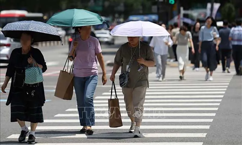 Hàn Quốc ghi nhận nhiệt độ tháng 6 nóng nhất trong 52 năm qua