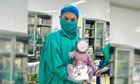 Bé gái sơ sinh nặng 5kg chào đời khỏe mạnh