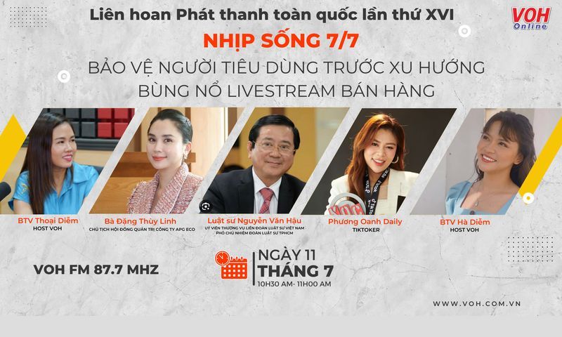 [Livestream] Bảo vệ người tiêu dùng trước xu hướng bùng nổ livestream bán hàng