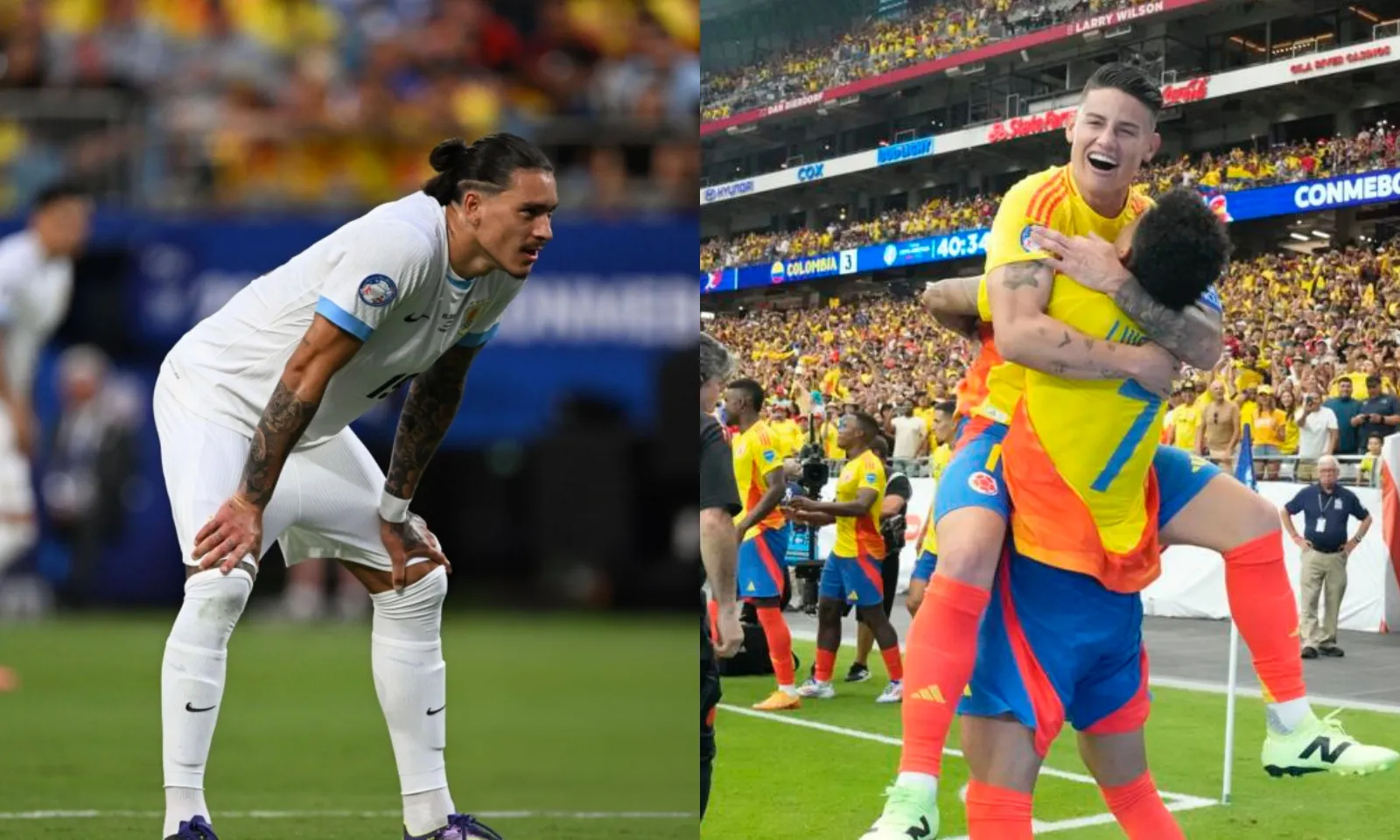 Kết quả Copa America 11/7: Nunez báo hại, Uruguay thua Colombia ở Bán kết dù hơn người