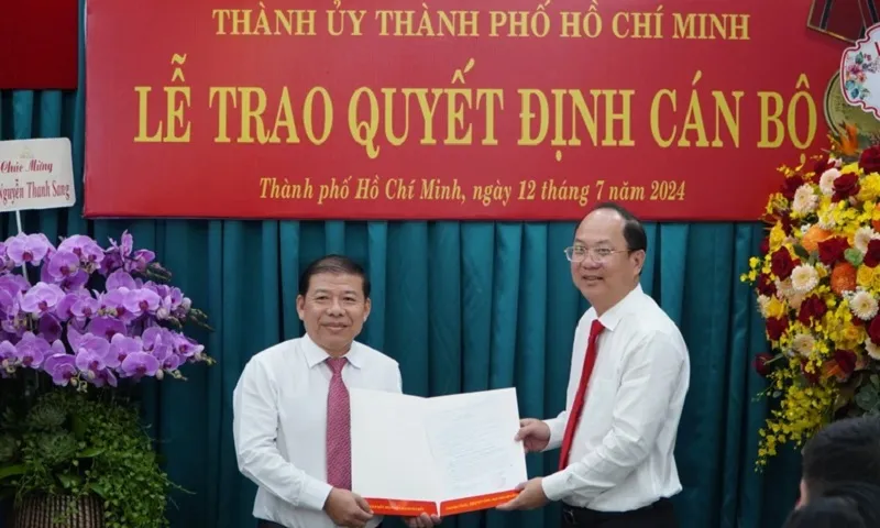 Ông Nguyễn Thanh Sang giữ chức Phó Trưởng Ban Nội chính Thành ủy TPHCM