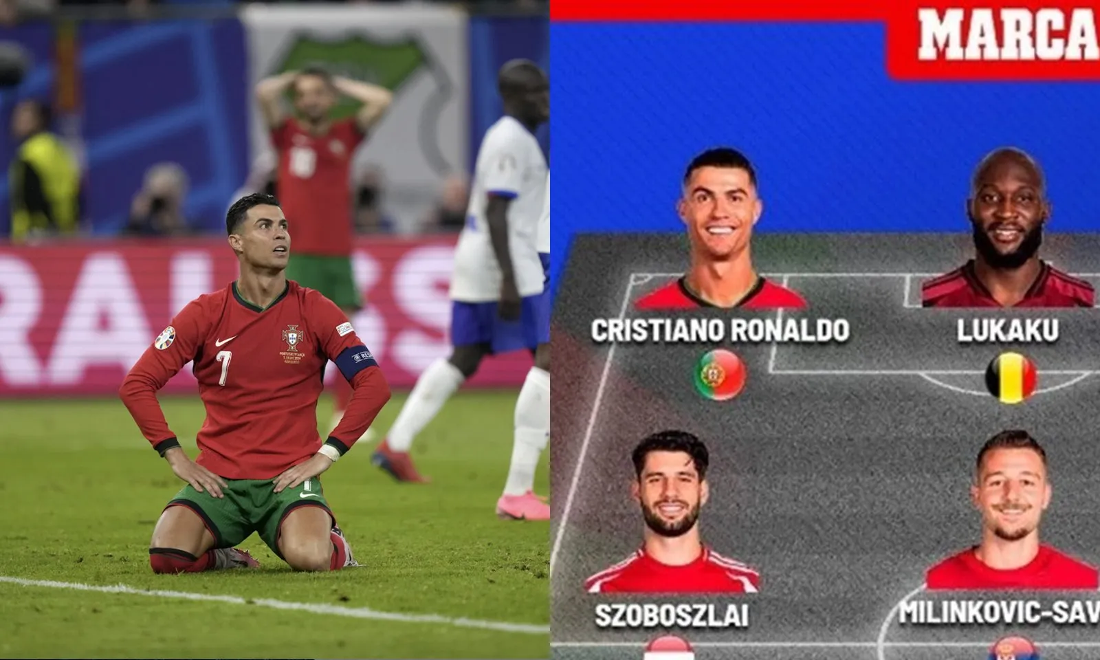 Ronaldo sánh vai cùng Lukaku trong đội hình tệ nhất EURO 2024 