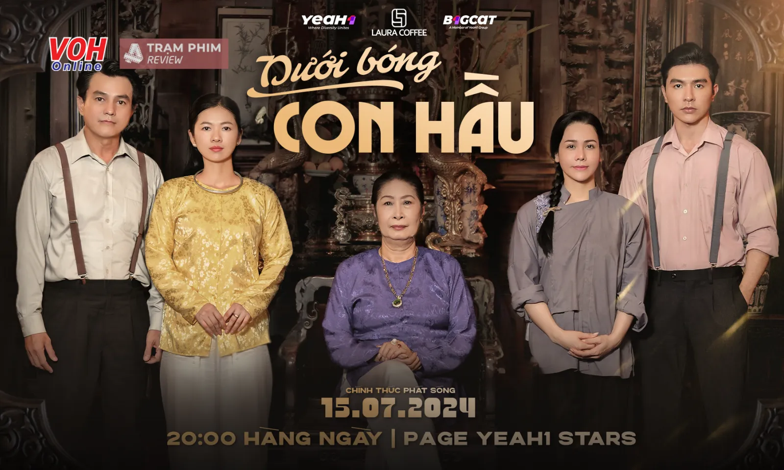Cậu ba Cao Minh Đạt tái hợp Thị Bình Nhật Kim Anh trong Dưới Bóng Con Hầu 