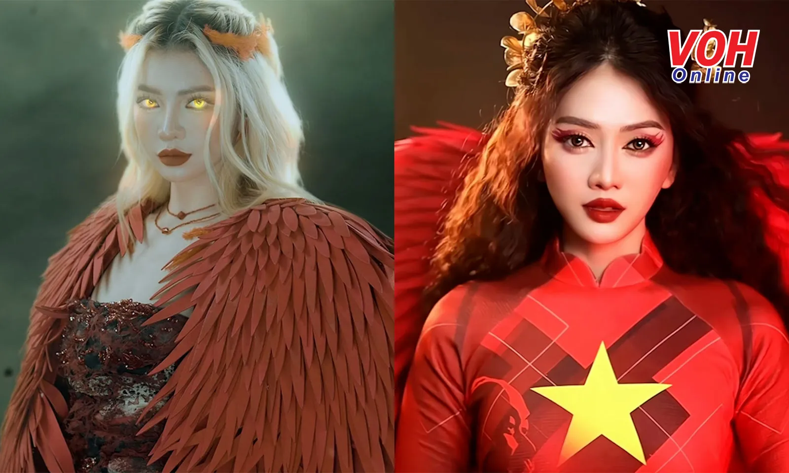 Ciin, Lê Bống và các tiktoker bắt trend phượng hoàng lửa tự hào dân tộc