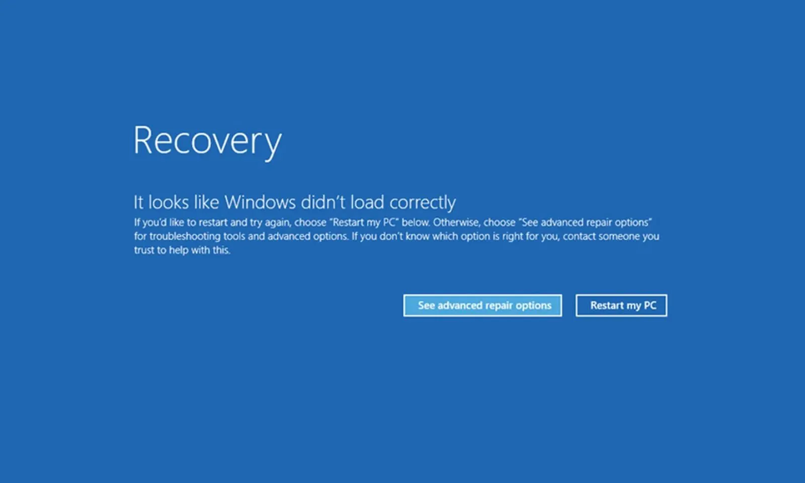 windows recovery