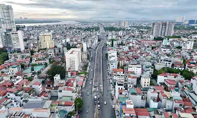 Hà Nội: Đường 1,5km, 6 làn xe, sau 6 năm thi công sẽ hoàn thành vào tháng 10/2024