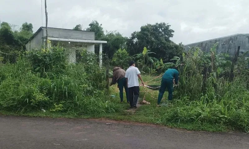 Bình Phước: Thi thể người phụ nữ bị quấn chặt, thiêu rụi trong nhà vệ sinh