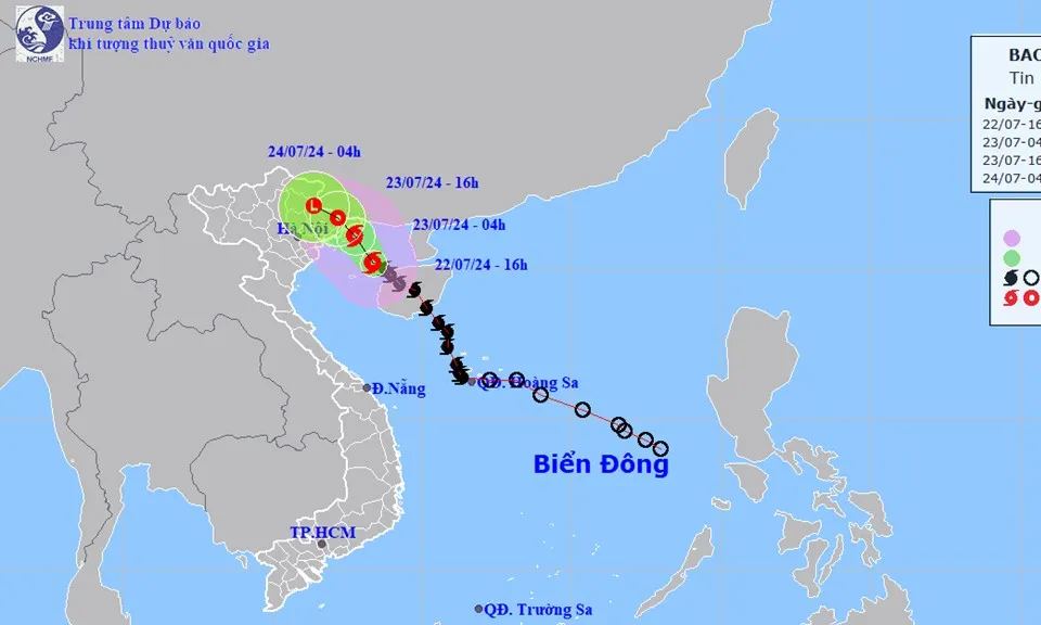 Bão số 2 khiến nhiều tỉnh Bắc Bộ có gió giật, mưa rất to trong đêm nay