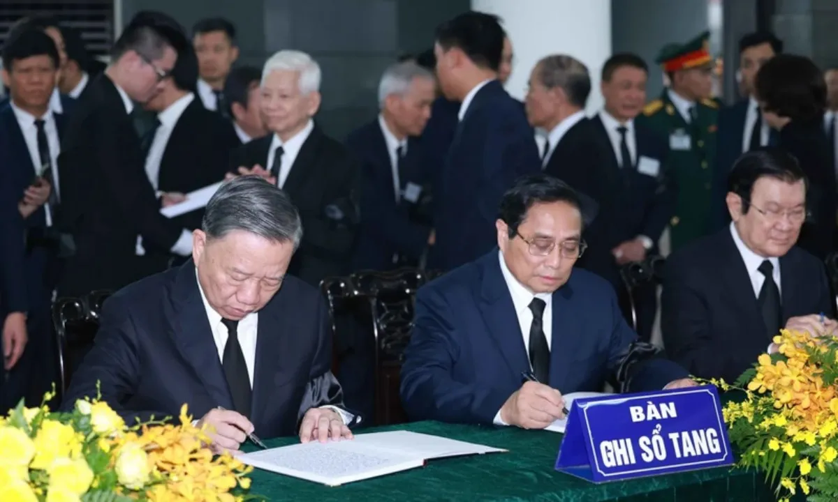 Xúc động những dòng sổ tang của lãnh đạo Đảng, Nhà nước tiễn biệt Tổng Bí thư Nguyễn Phú Trọng