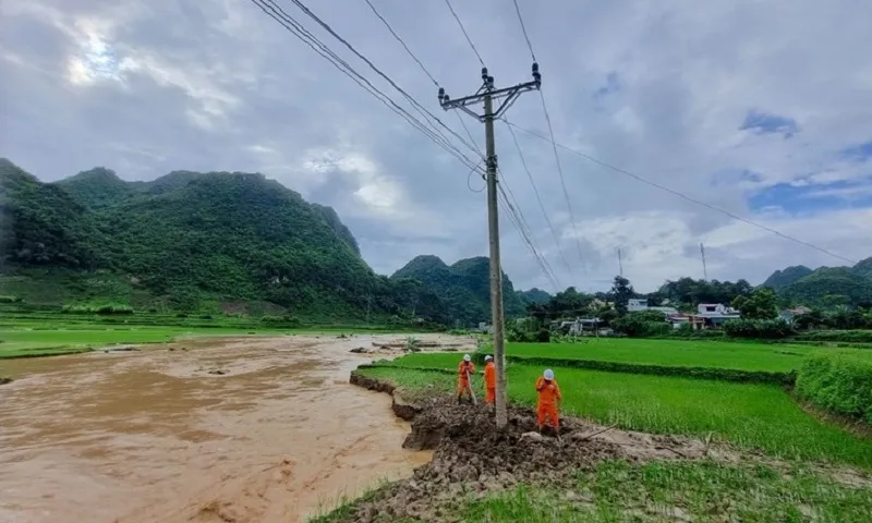 Công ty Điện lực Sơn La khẩn trương khắc phục sự cố lưới điện sau mưa lũ  EVNNPC