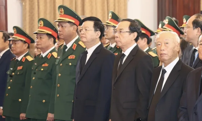 Cử hành trọng thể Lễ viếng Tổng Bí thư Nguyễn Phú Trọng ở 3 địa điểm