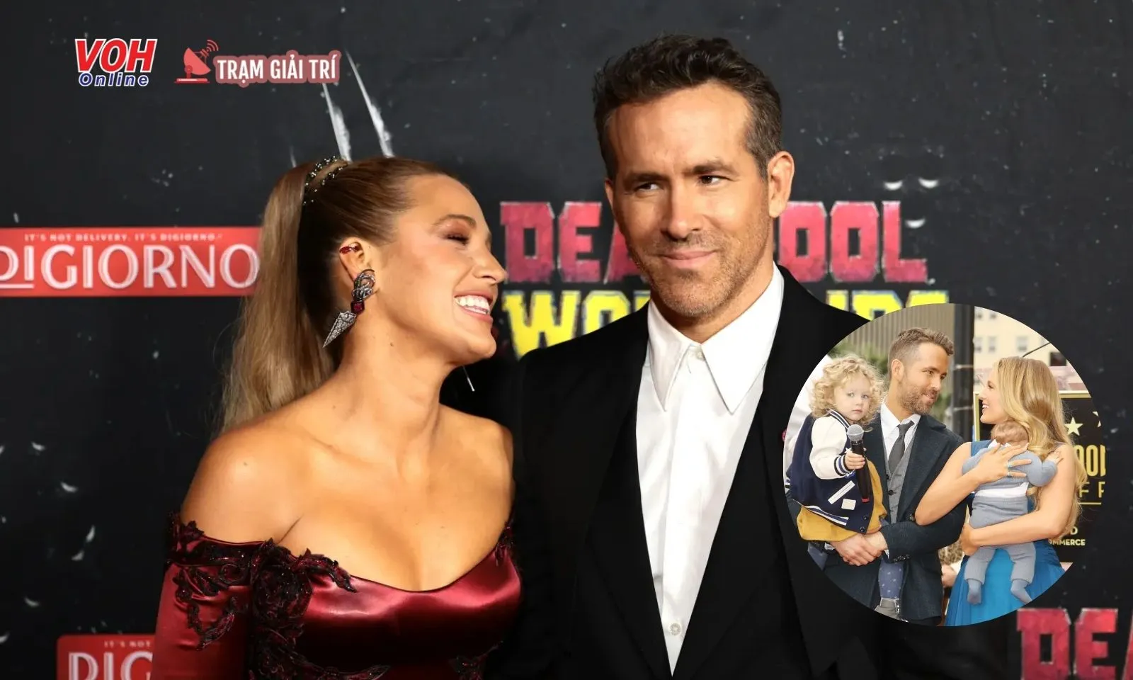 Hai nhóc tì nhà Ryan Reynolds theo cha đi đóng Deadpool undefined Wolverine 