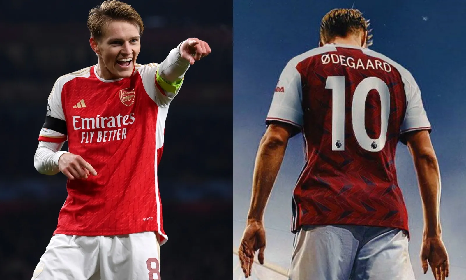 Odegaard rục rịch tiếp quản áo số 10 Arsenal