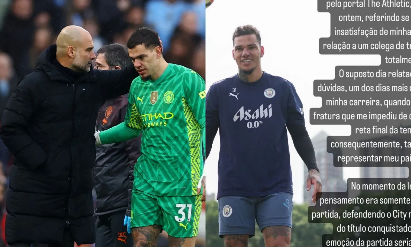 Ederson đăng đàn phản bác tin giả, Pep nói lời từ tận đáy lòng