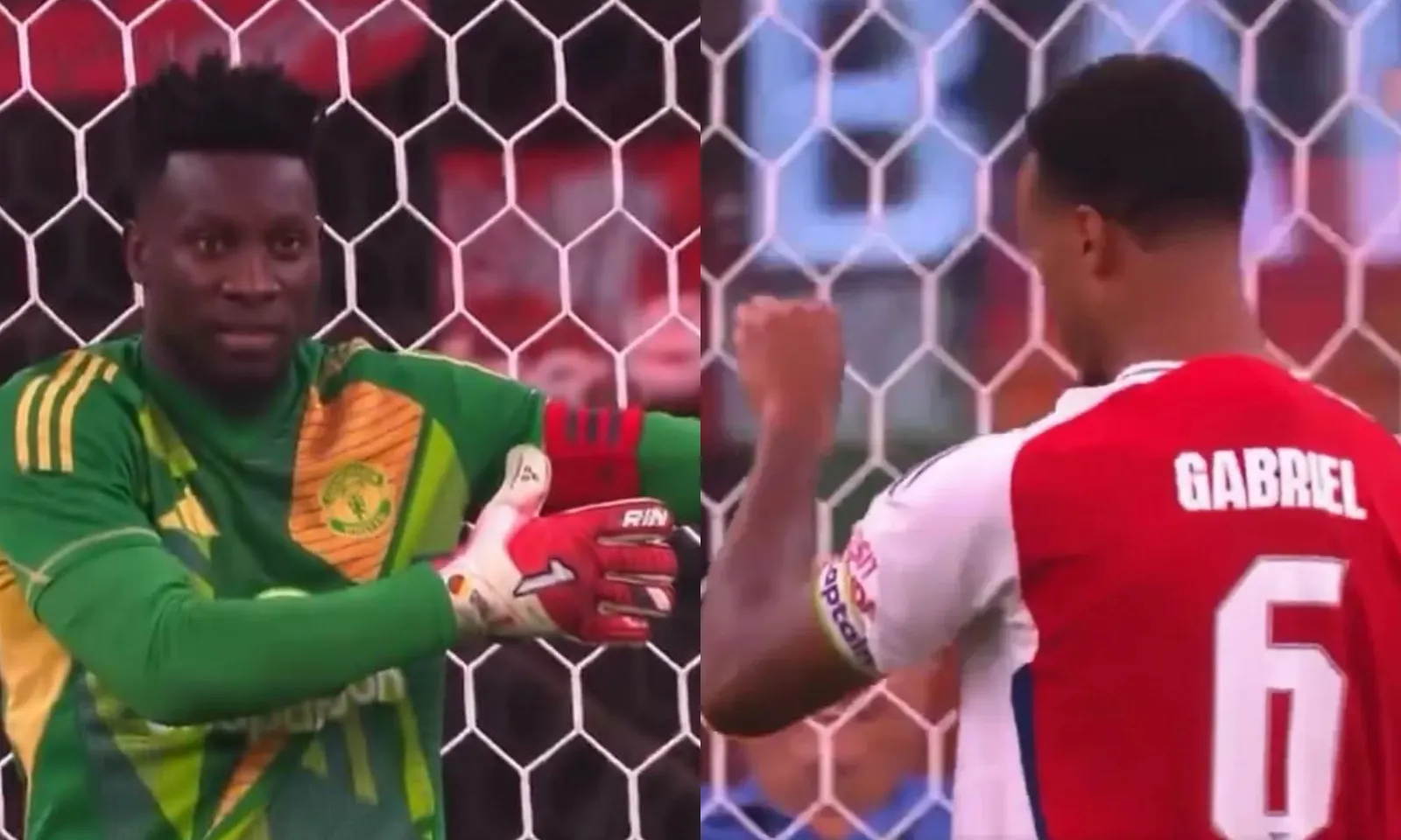 Magalhaes dằn mặt Onana cực gắt vì chiêu trò bắt penalty hài hước