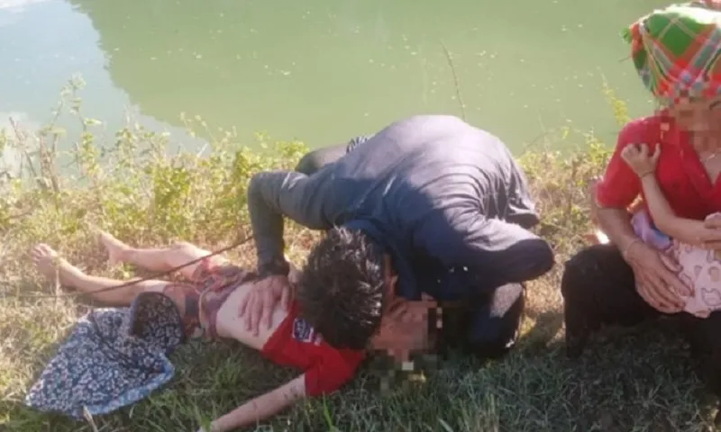 Hạ sĩ Lò Văn Thanh cứu hai cháu bé đuối nước được Bộ trưởng Công an gửi thư khen cacc