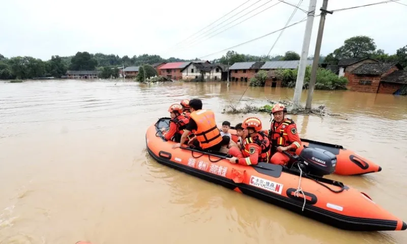 Trung Quốc: Mưa lớn khiến 4 người thiệt mạng tại tỉnh Hồ Nam 