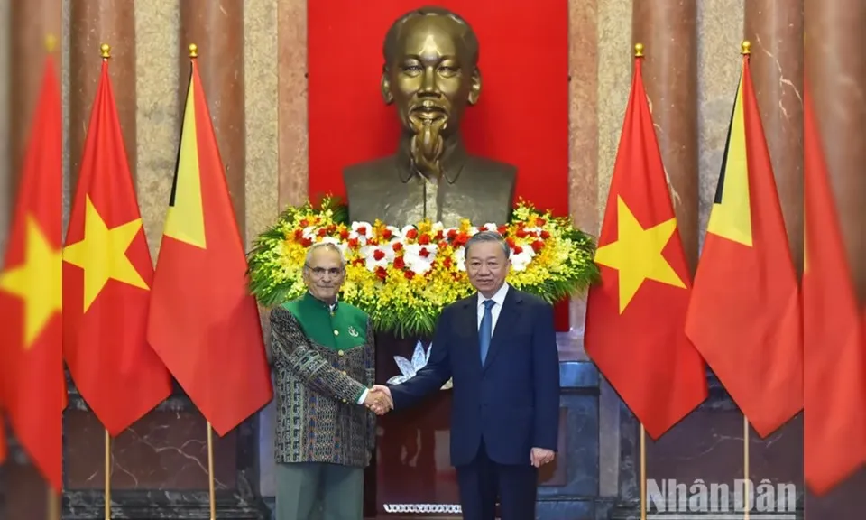Chủ tịch nước Tô Lâm hội đàm với Tổng thống Timor-Leste Jose Ramos-Horta