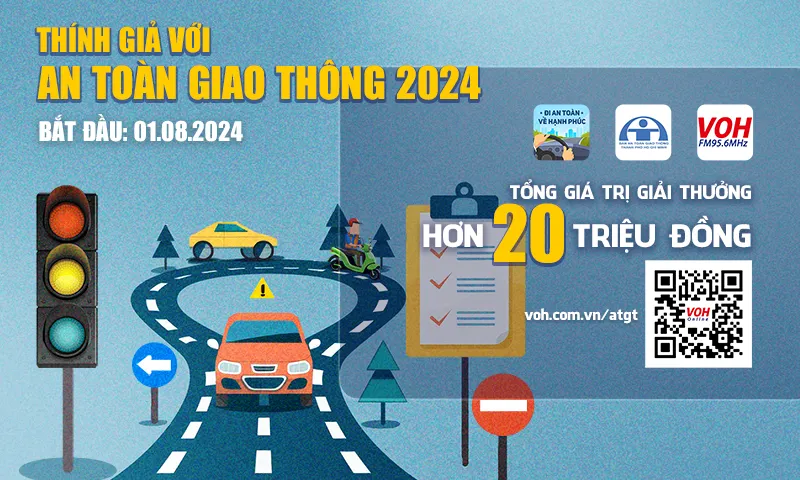 Cuộc thi Thính Giả Với An Toàn Giao Thông 2024: Trau dồi kiến thức, lan tỏa văn hóa giao thông