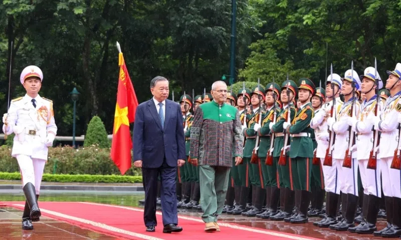 Chủ tịch nước Tô Lâm chủ trì lễ đón chính thức Tổng thống Timor Leste