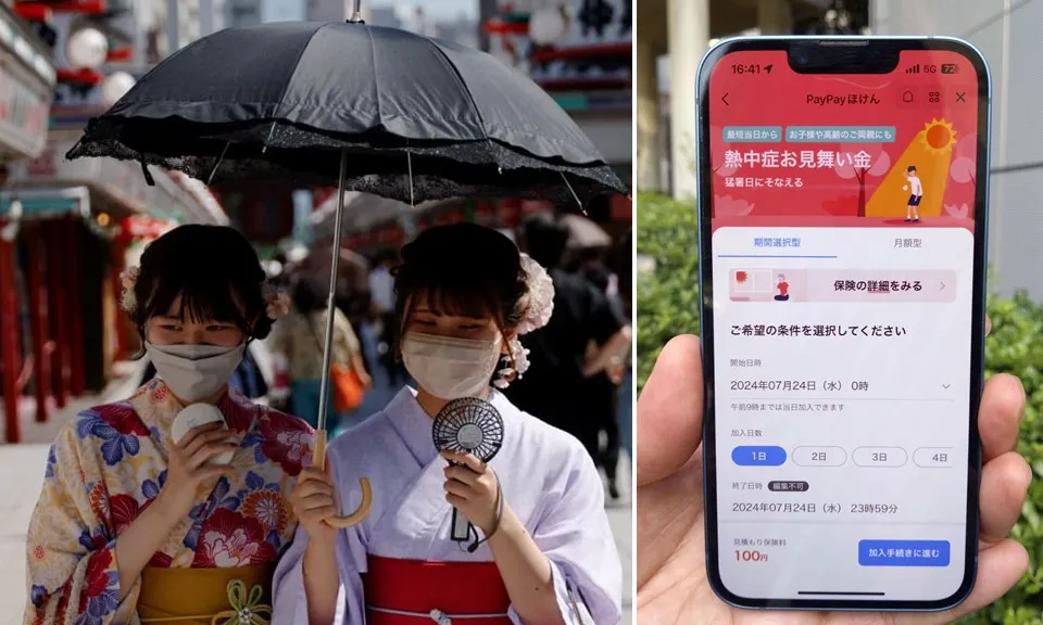 Mùa hè nóng nực làm tăng nhu cầu bảo hiểm say nắng ở Nhật Bản