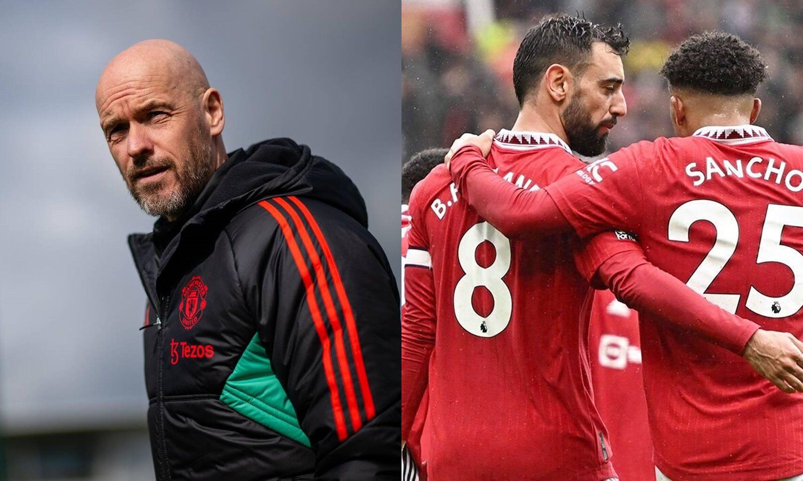 Ten Hag muốn Bruno và Sancho đá vị trí mới tại MU  