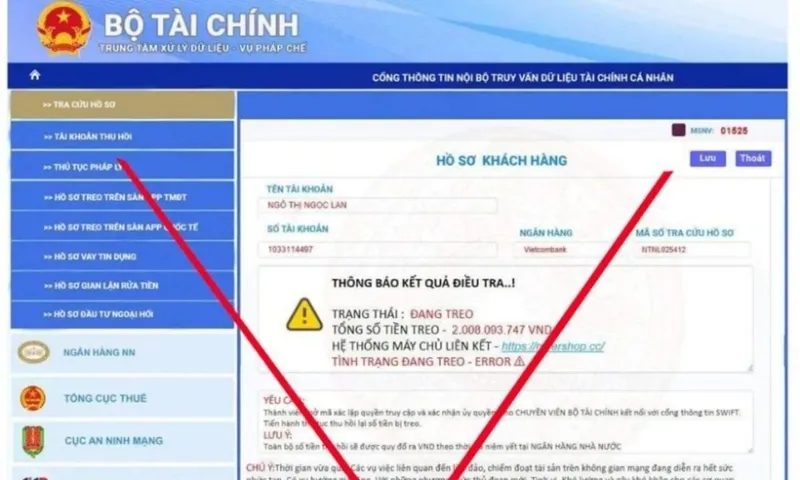 Khuyến cáo việc giả mạo văn bản, con dấu và website của Bộ Tài chính