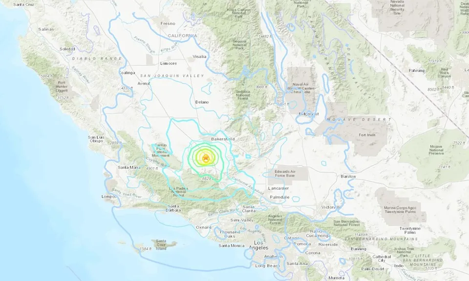 Mỹ: Động đất 5,2 độ richter gần California