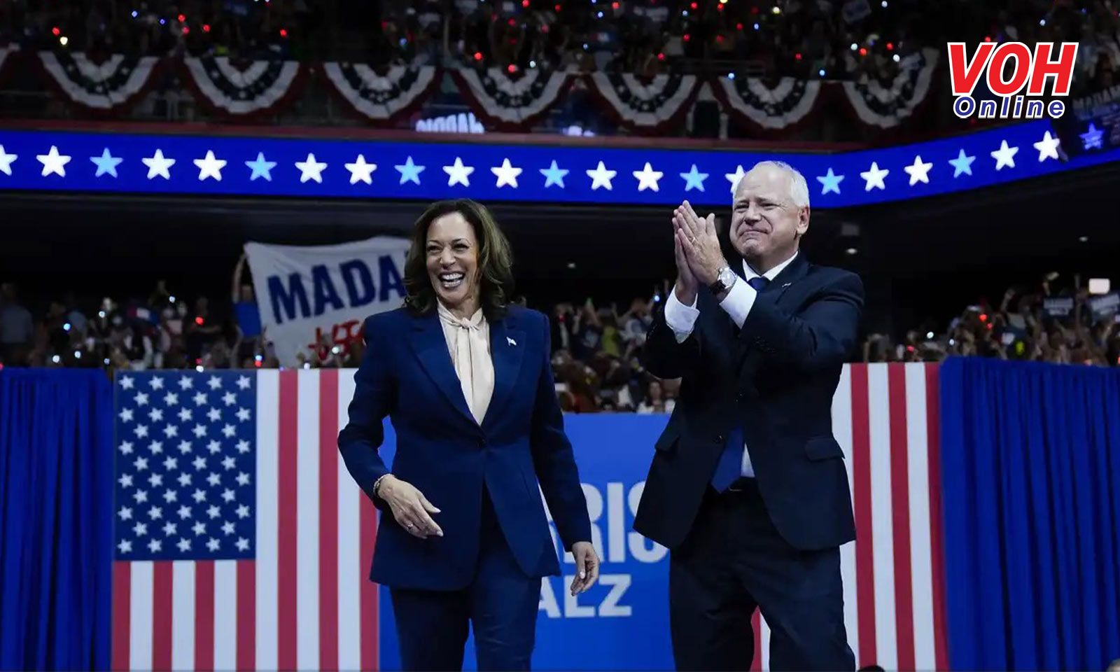 Bà Harris chọn ông Tim Walz làm ứng viên phó tổng thống 