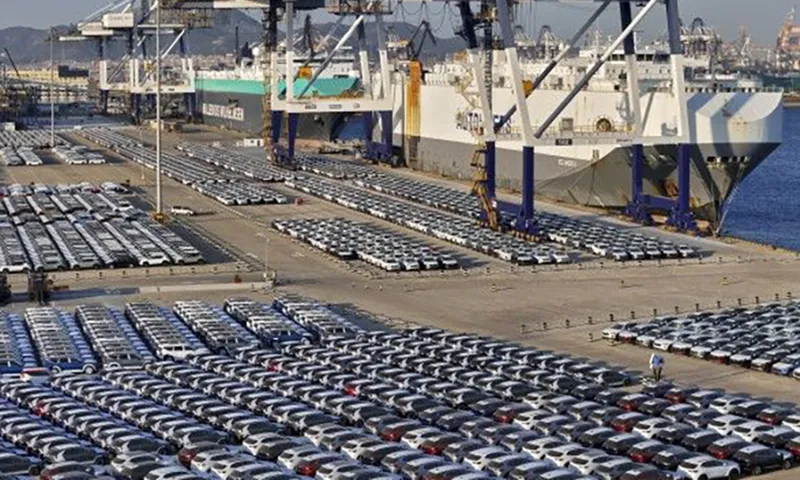 Trung Quốc xuất khẩu 2,79 triệu ôtô, nhiều nhất thế giới