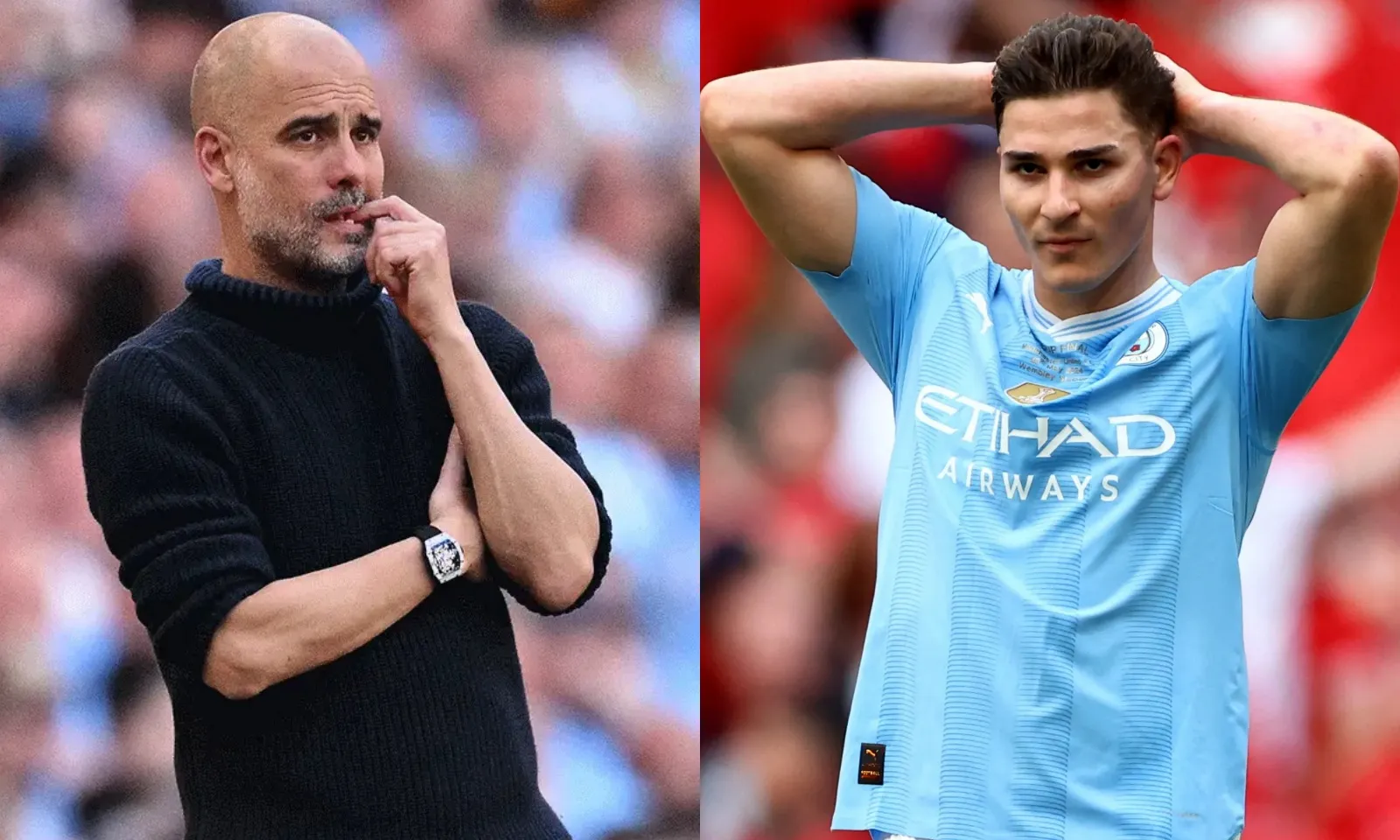 Pep tiết lộ lời cuối cùng Alvarez nói trước khi rời Man City