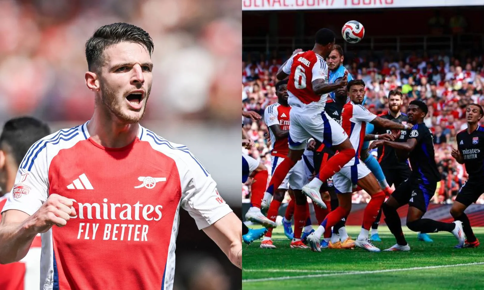 Rice sắm vai nhạc trưởng, Arsenal đăng quang Emirates Cup sau thắng lợi nhẹ nhàng trước Lyon