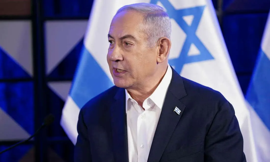 c_Thủ tướng Netanyahu trong cuộc họp - Ảnh NPR